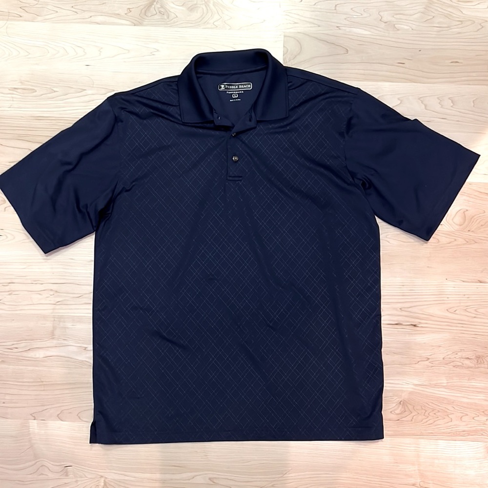 Pebble Beach Performance Men’s Polo, Size Large